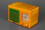 FADA 5F60 Catalin Radio in Yellow w/ Bright Green Insert